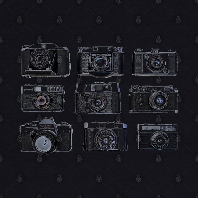 vintage cameras, collection by artbleed